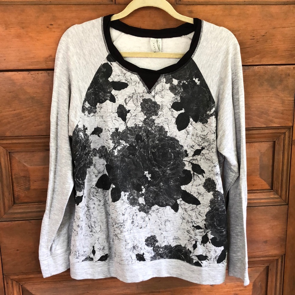 NWOT Sahalie Floral Sweatshirt, L